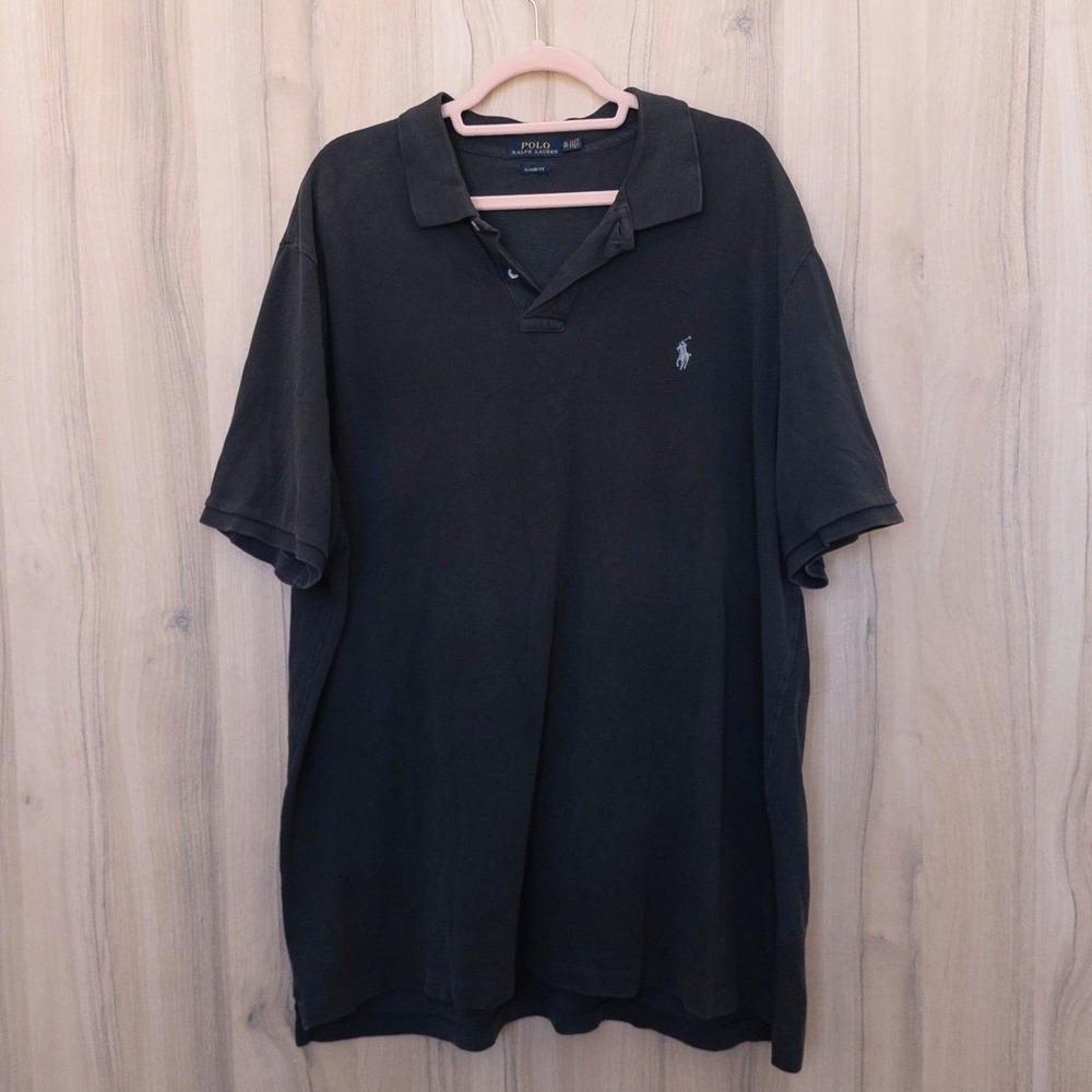 Polo Ralph Lauren Polo Shirt Men XXL Black Short Sleeve Classic Preppy Old Money